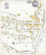 1895 Town Map of Gallitzin Cambria County Pennsylvania