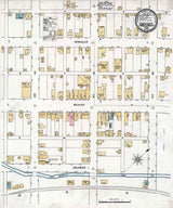 1895 Town Map of Hastings Cambria County Pennsylvania