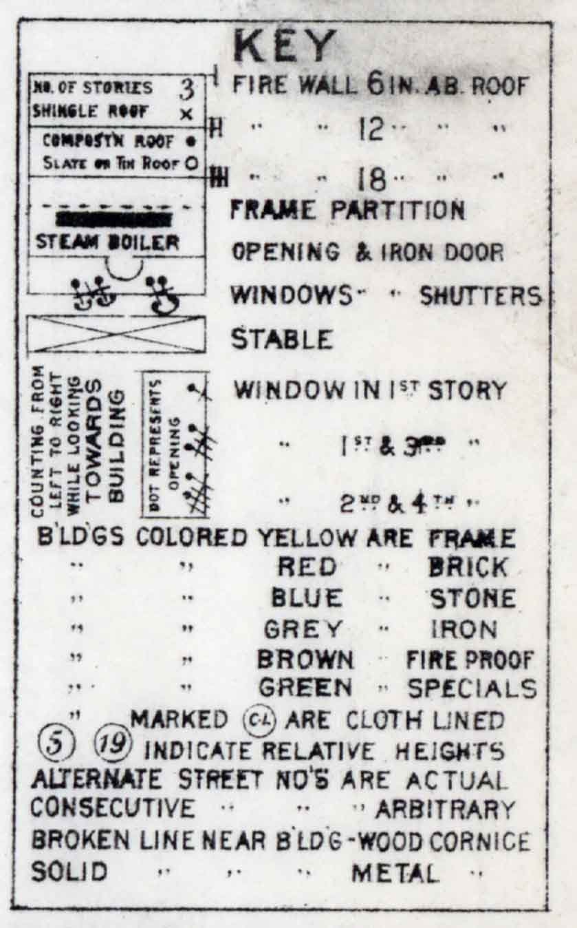 1896 Town Map of Hanover York County Pennsylvania