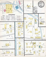 1897 Town Map of Hawley Wayne County Pennsylvania
