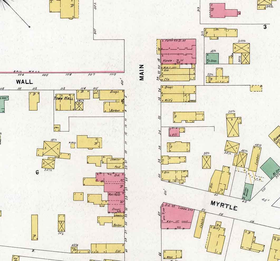 1898 Town Map of Girard Erie County Pennsylvania