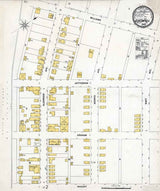 1898 Town Map of Glen Campbell Indiana County Pennsylvania