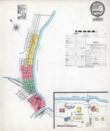 1899 Town Map of Duncannon Perry County Pennsylvania