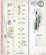 1899 Town Map of Ford City Armstrong County Pennsylvania