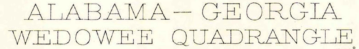 1899 Wedowee Alabama Georgia