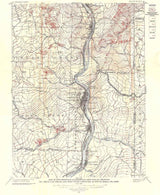 1907 Oil & Gas Well Map of Steubenville Pennsylvania Ohio West Virginia Quad