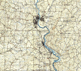 1909 Topo Map of Opelika Alabama Auburn