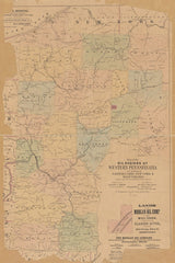 1864 Map of the oil regions of Western Pennsylvania and portions of eastern Ohio New York & West Virginia