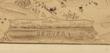 1881 Panoramic Map of Denver Colorado