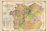 1912 Map of Fayette County Pennsylvania Coal Mines Coke Ovens