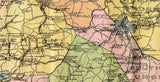 1912 Map of Fayette County Pennsylvania Coal Mines Coke Ovens