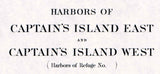 1976 Nautical Map of Captains Island East and West Connecticut