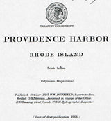 1976 Nautical Map of Providence Harbor Rhode Island