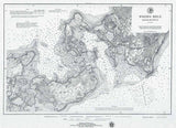 1976 Nautical Map of Woods Hole Massachusetts