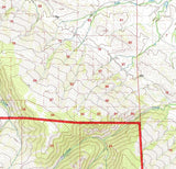 1993 Topo Map of Columbus Peak Wyoming WY