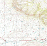 1993 Topo Map of Cottonwood Canyon Wyoming WY