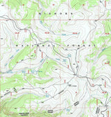 1993 Topo Map of Granite Pass Wyoming WY Bighorn Forest