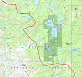 1993 Topo Map of Dome Lake Wyoming WY Bighorn Forest