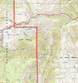 1993 Topo Map of North Ridge Wyoming WY Bighorn Forest