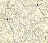 1891 Topo Map of Clanton Alabama
