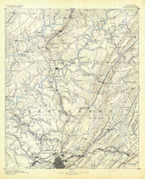 1892 Topo Map of Birmingham Alabama