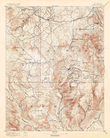 1894 Topo Map of Pikes Peak Colorado El Paso