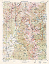 1915 Topo Map of Longs Peak Colorado Rocky Mountains