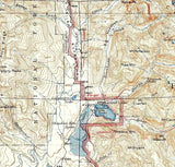 1915 Topo Map of Rocky Mountain National Park Colorado