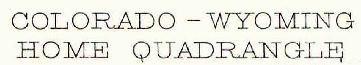 1916 Topo Map of Home Colorado