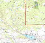 1993 Topo Map of Hazelton Peak Wyoming WY Bighorn Forest