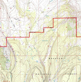 1998 Topo Map of Table Mountain Wyoming WY Wasatch Forest