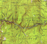 1931 Topo Map of Buffalo Hump Idaho