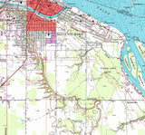 1951 Topo Map of Sault Sainte Marie Michigan