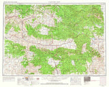 1955 Topo Map of Canyon City Oregon