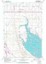 1956 Topo Map of Mae Washington Potholes Reservoir