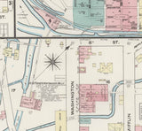 1884 Town Map of Huntingdon County Pennsylvania