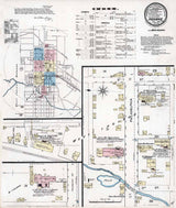 1887 Town Map of Indiana County Pennsylvania