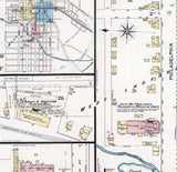 1887 Town Map of Indiana County Pennsylvania