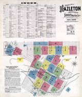 1900 Town Map of Hazleton Luzerne County Pennsylvania