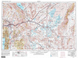 1957 Topo Map of Reno Nevada NV Lake Pyramid