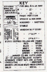 1886 Town Map of Jamestown Mercer County Pennsylvania