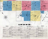 1893 Town Map of Knoxville Borough Allegheny County Pennsylvania