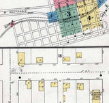 1894 Town Map of Houtzdale Clearfield County Pennsylvania