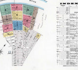 1896 Town Map of Homestead Allegheny County Pennsylvania