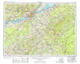 1962 Top Map of Quebec Quadrangle Quebec Canada