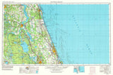 1954 Topo Map of Daytona Beach Florida