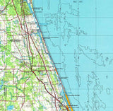 1954 Topo Map of Daytona Beach Florida