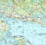 1961 Topo Map of Blind River Michigan Lake Huron