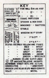 1887 Town Map of Lebanon Lebanon County Pennsylvania