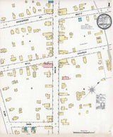 1891 Town Map of Knoxville Tioga County Pennsylvania